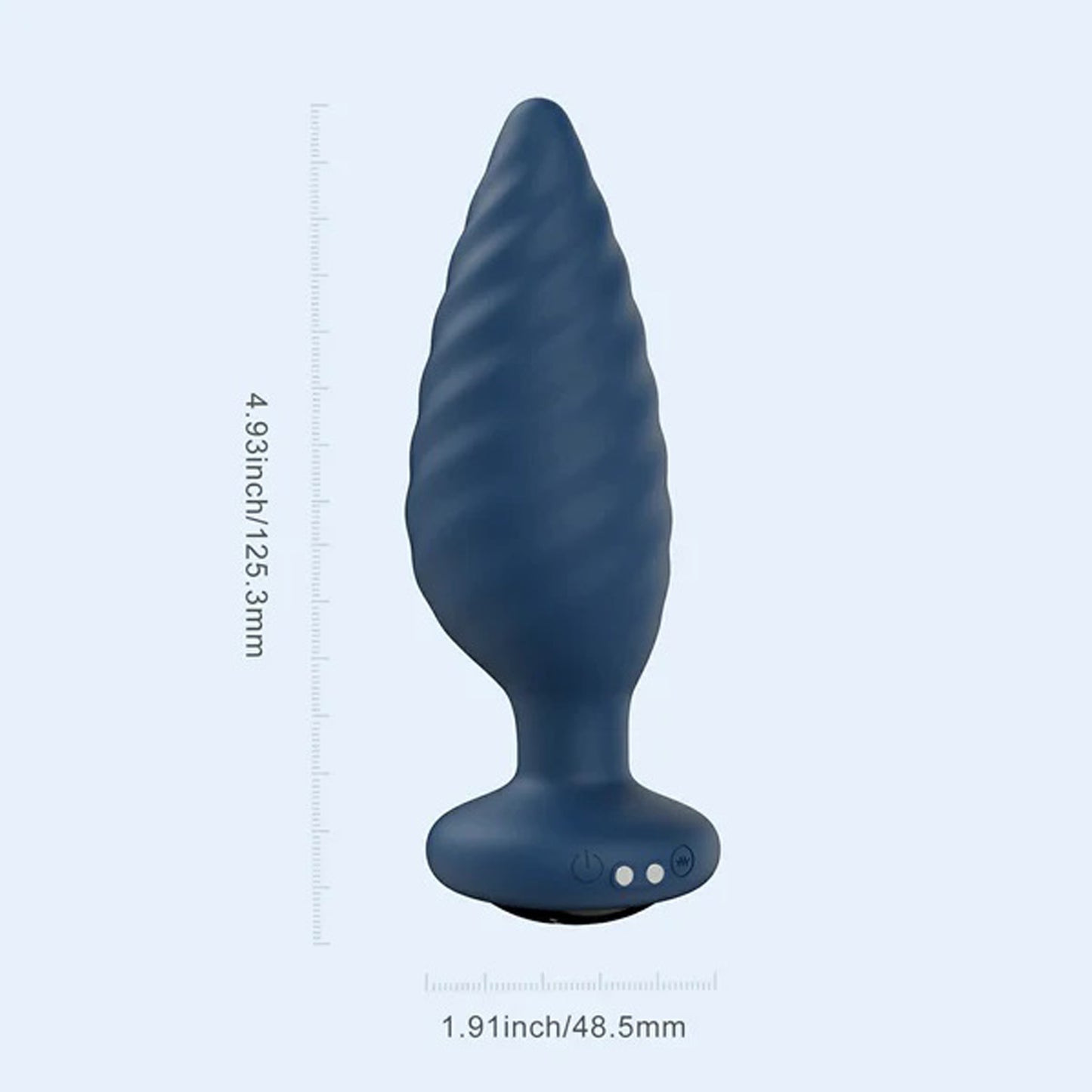 Noah - App Controlled Rotating Butt Plug - Blue - Not Very Vanilla