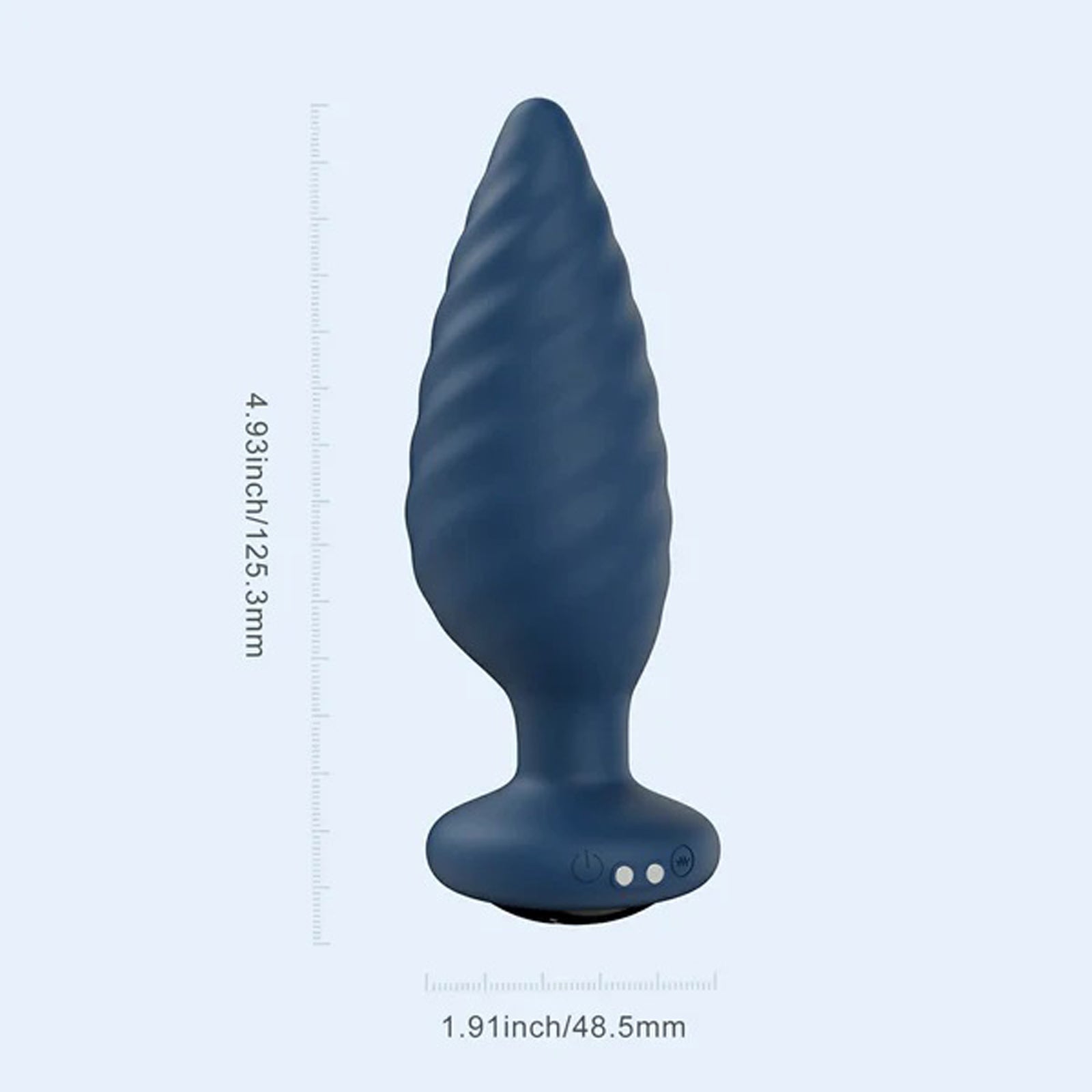 Noah - App Controlled Rotating Butt Plug - Blue - Not Very Vanilla