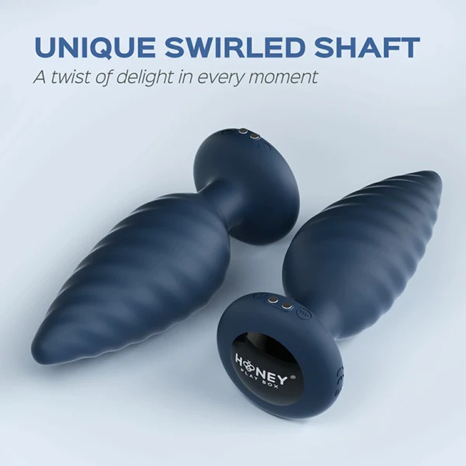 Noah - App Controlled Rotating Butt Plug - Blue - Not Very Vanilla