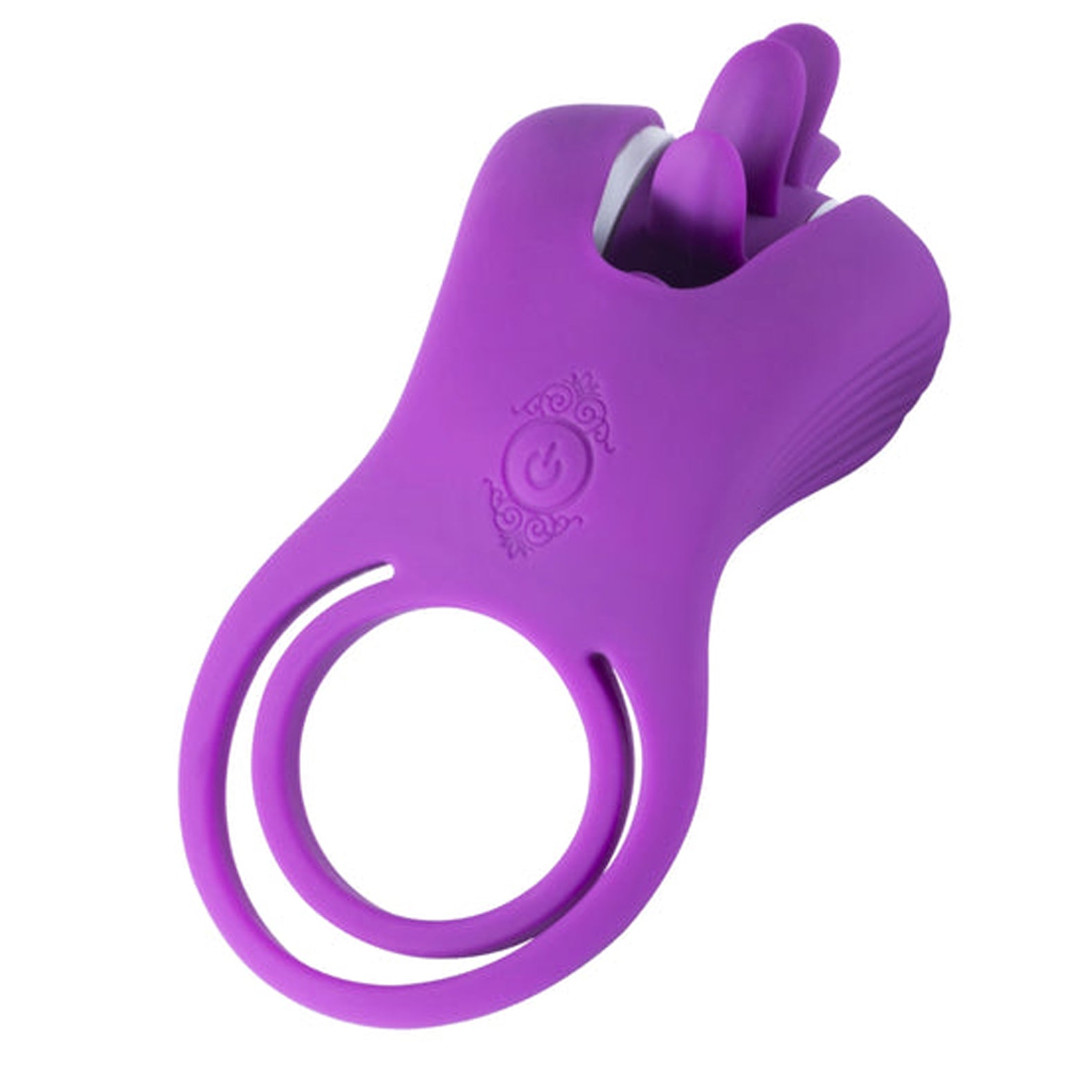 Roxy - Tongue Clit Licker and Cock Ring - Purple - Not Very Vanilla