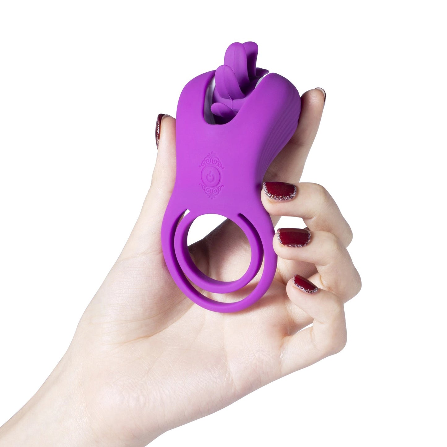 Roxy - Tongue Clit Licker and Cock Ring - Purple - Not Very Vanilla