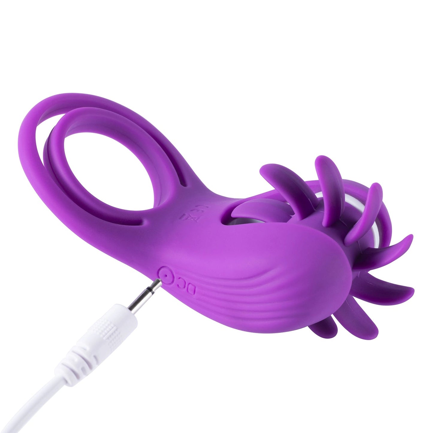 Roxy - Tongue Clit Licker and Cock Ring - Purple - Not Very Vanilla