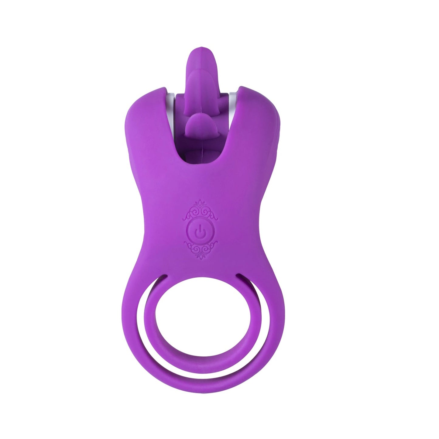 Roxy - Tongue Clit Licker and Cock Ring - Purple - Not Very Vanilla