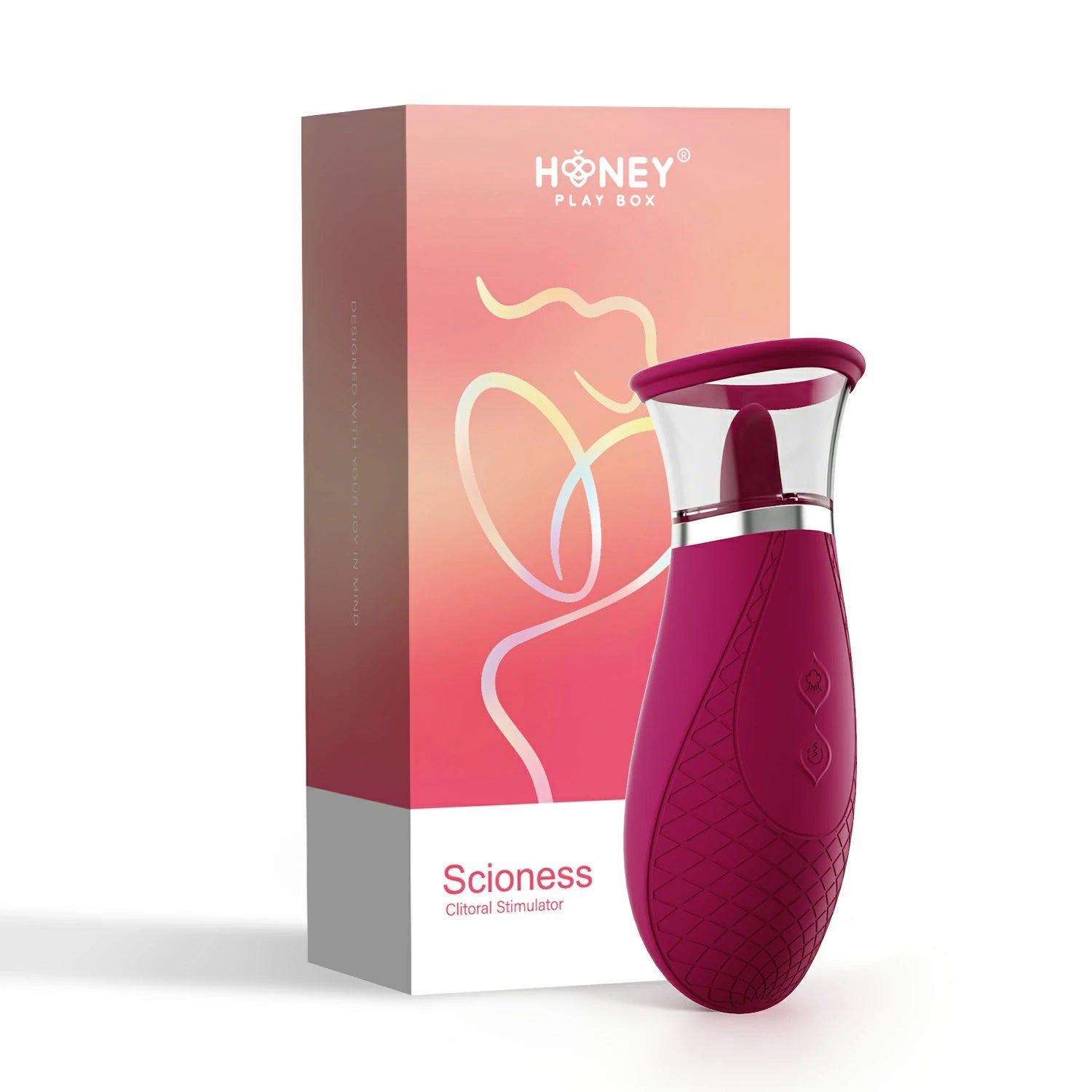 Scioness - Sucking and Licking Clitoral Stimulator - Wine Purple - Not Very Vanilla