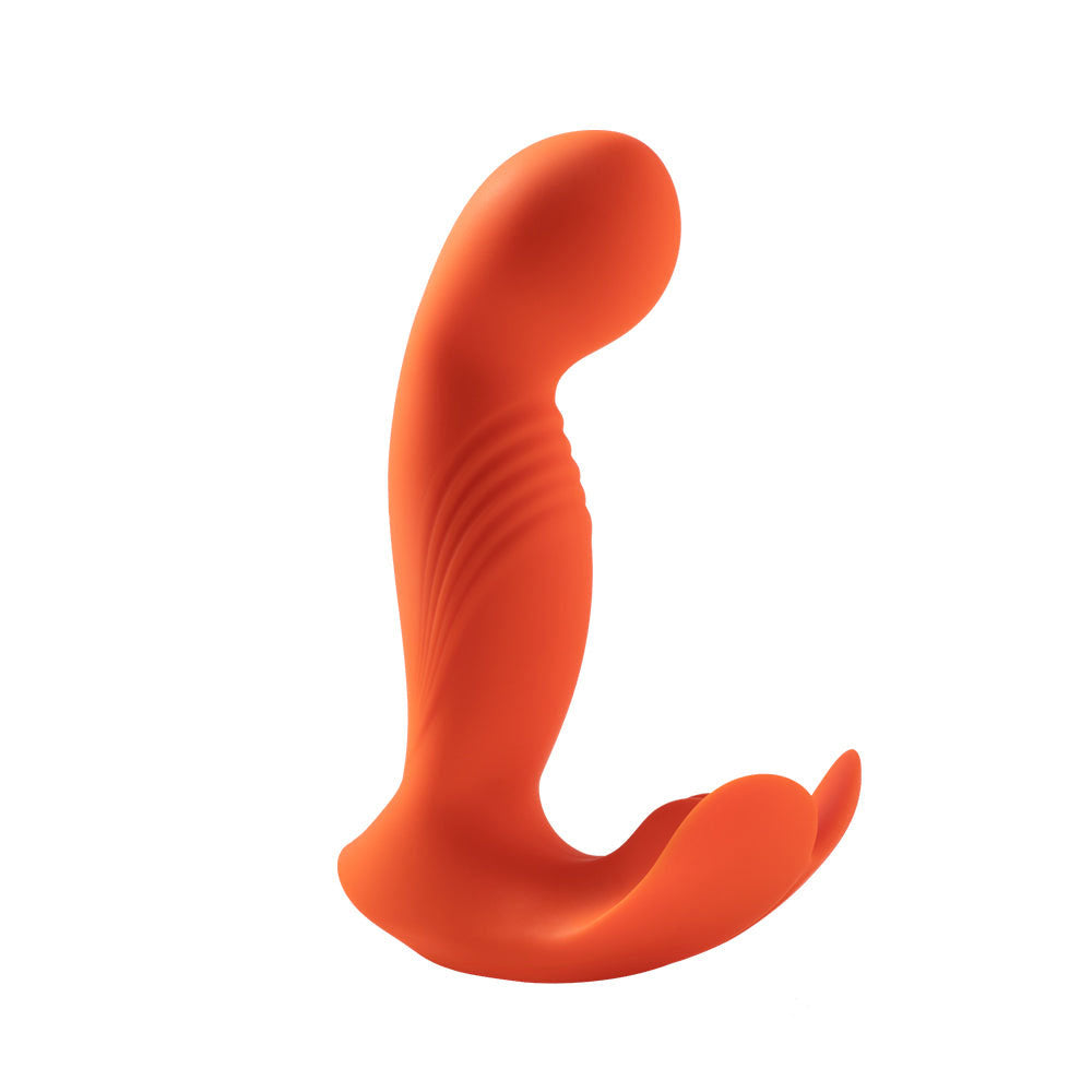 Crave 3 - G-Spot and Clit Vibrator - Orange - Not Very Vanilla