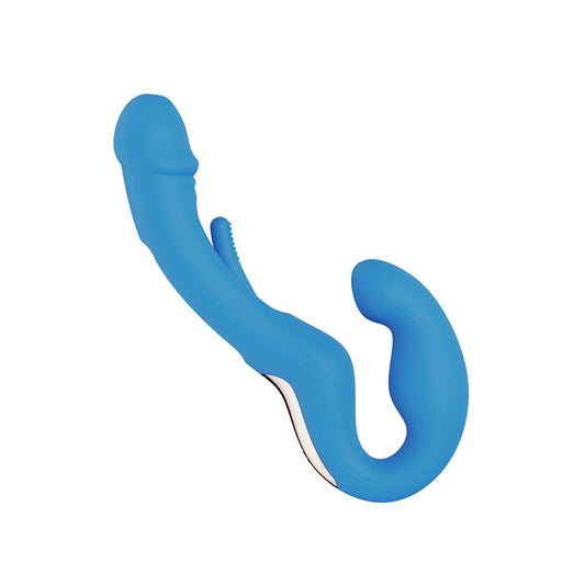 Harmony Duo App-Controlled Strapless Strap-on - Blue - Not Very Vanilla