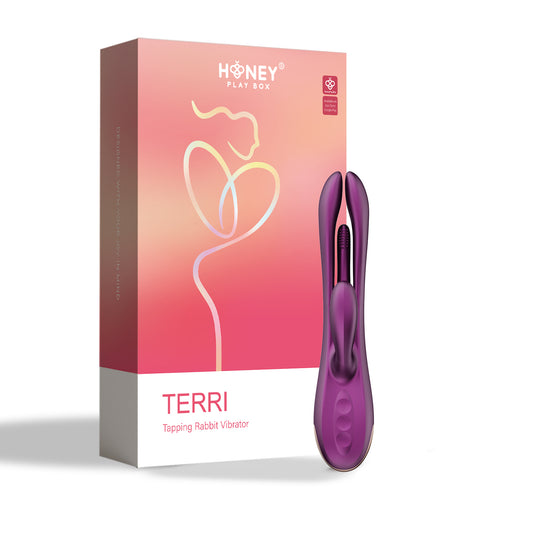 Terri - App Controlled Tapping Rabbit Vibrator - Purple - Not Very Vanilla