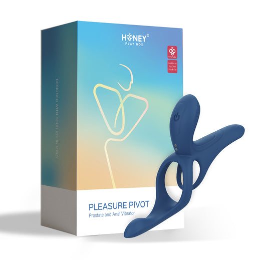 Pleasure Pivot - App Controlled - Couples Vibrator - Navy Blue - Not Very Vanilla