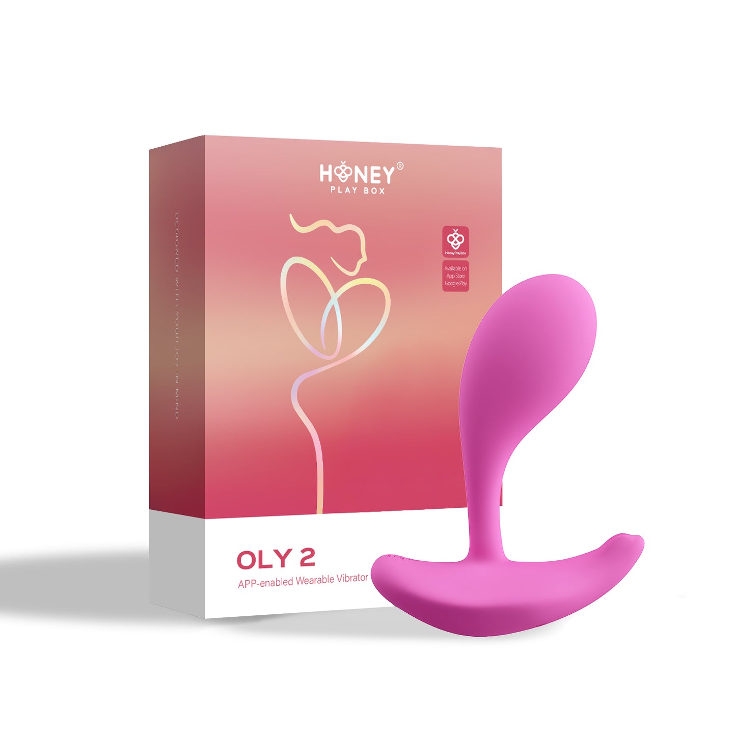 Oly 2 - App Enabled - Clit and G-Spot Vibrator - Pink - Not Very Vanilla