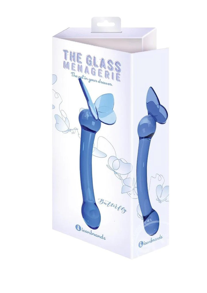 Glass Menagerie - Butterfly Glass G-Spot - Dark Blue - Not Very Vanilla