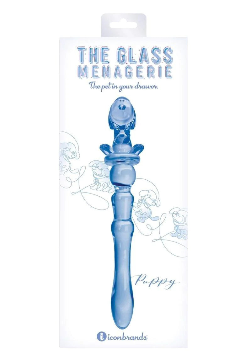 Glass Menagerie - Puppy Dildo - Blue - Not Very Vanilla