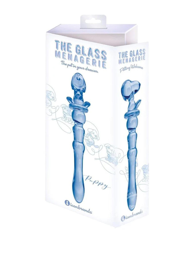 Glass Menagerie - Puppy Dildo - Blue - Not Very Vanilla