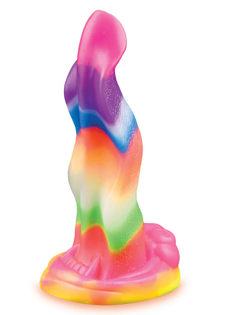 Alien Nation Lick of the Lair Silicone Glow in the Dark Creature Dildo - Multicolor - Not Very Vanilla