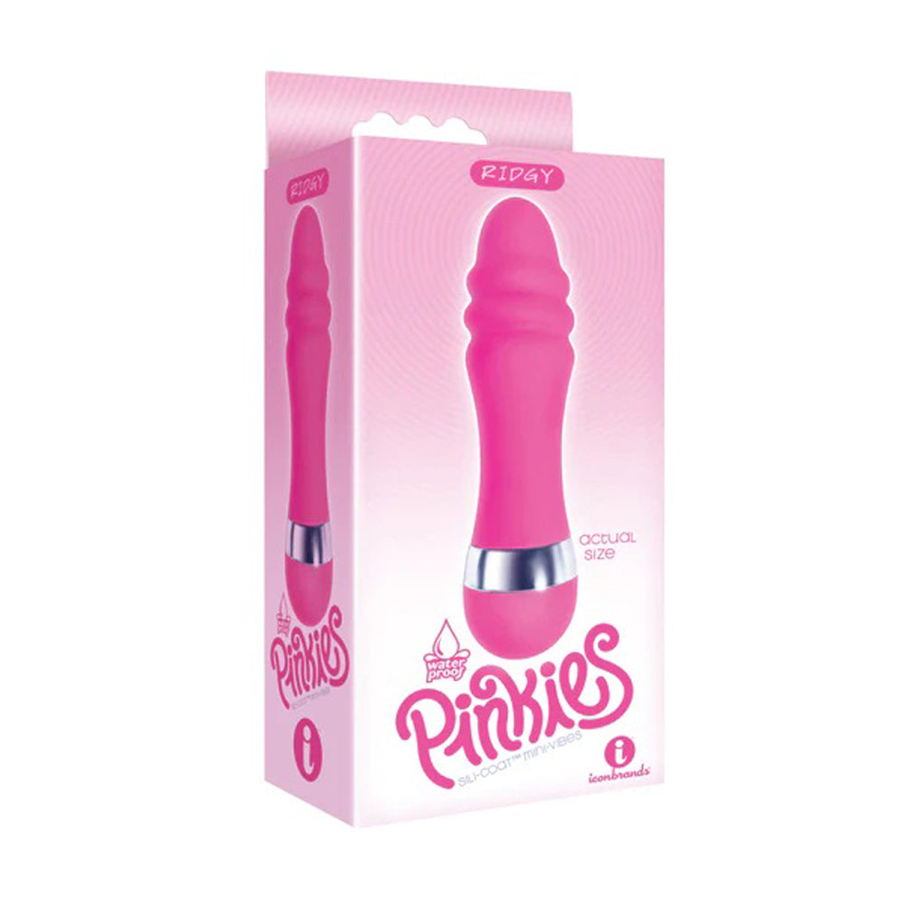 Pinkies Silicoat Mini-Vibe - Ridgy - Pink - Not Very Vanilla