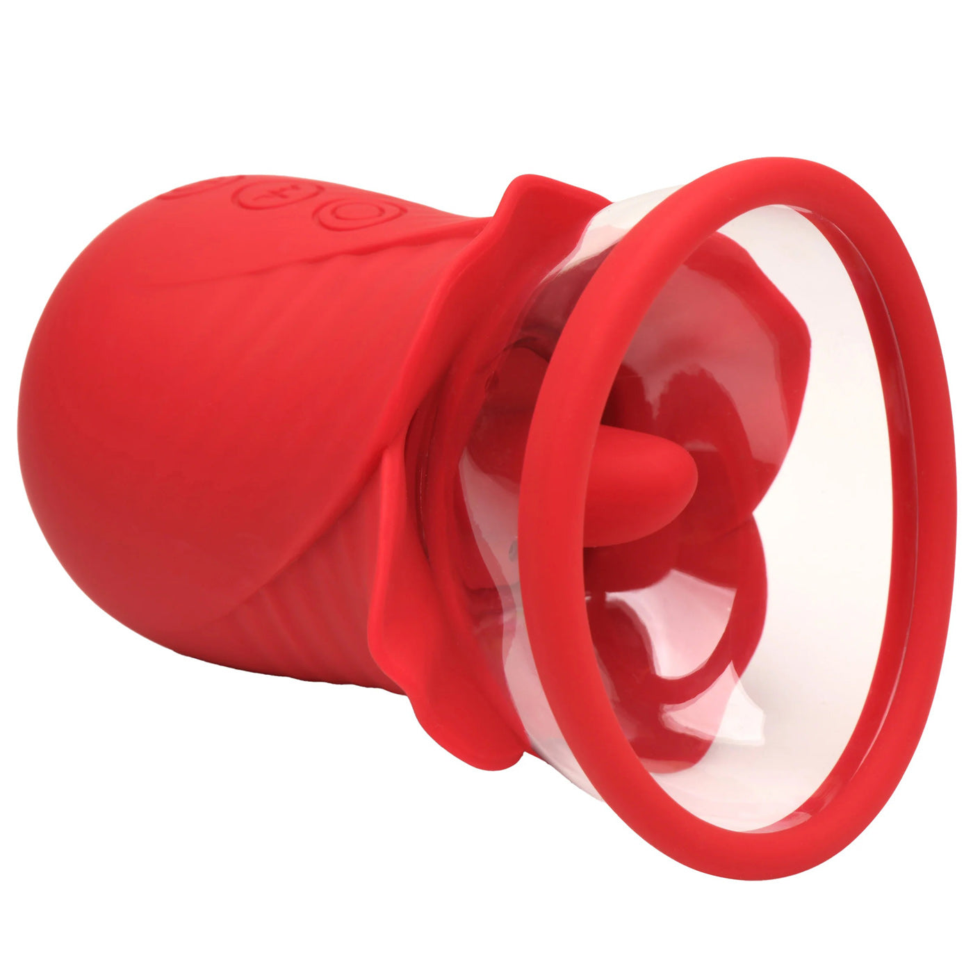 Lily Lover Sucking and Vibrating Clitoral Stimulator- Red - Not Very Vanilla