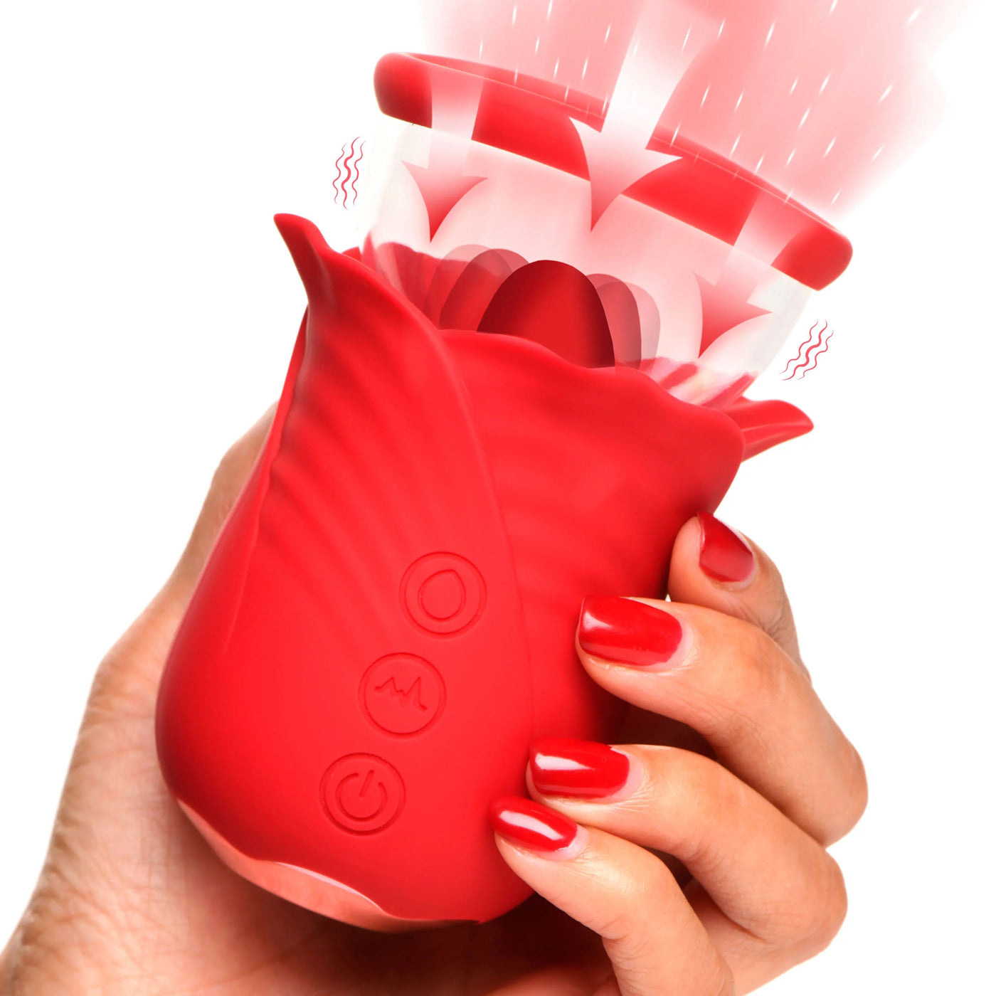 Lily Lover Sucking and Vibrating Clitoral Stimulator- Red - Not Very Vanilla