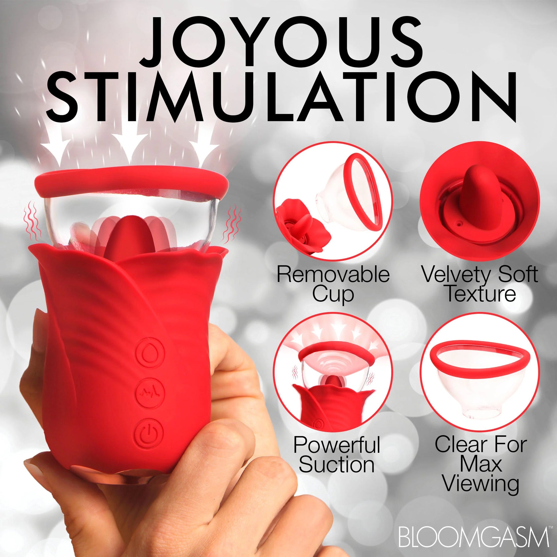 Lily Lover Sucking and Vibrating Clitoral Stimulator- Red - Not Very Vanilla