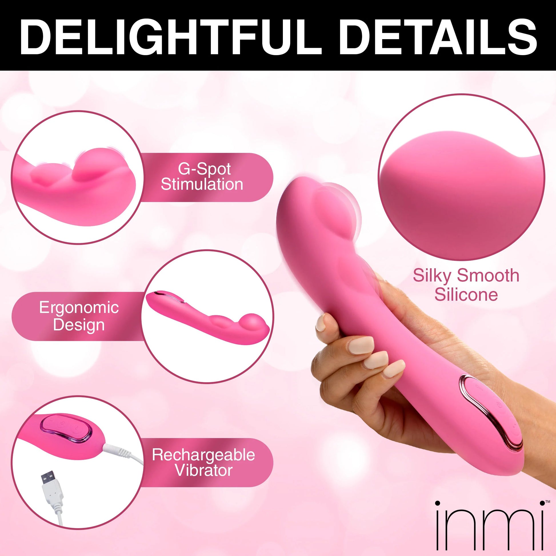 Extreme-G Inflating G-Spot Silicone Vibrator - Pink - Not Very Vanilla