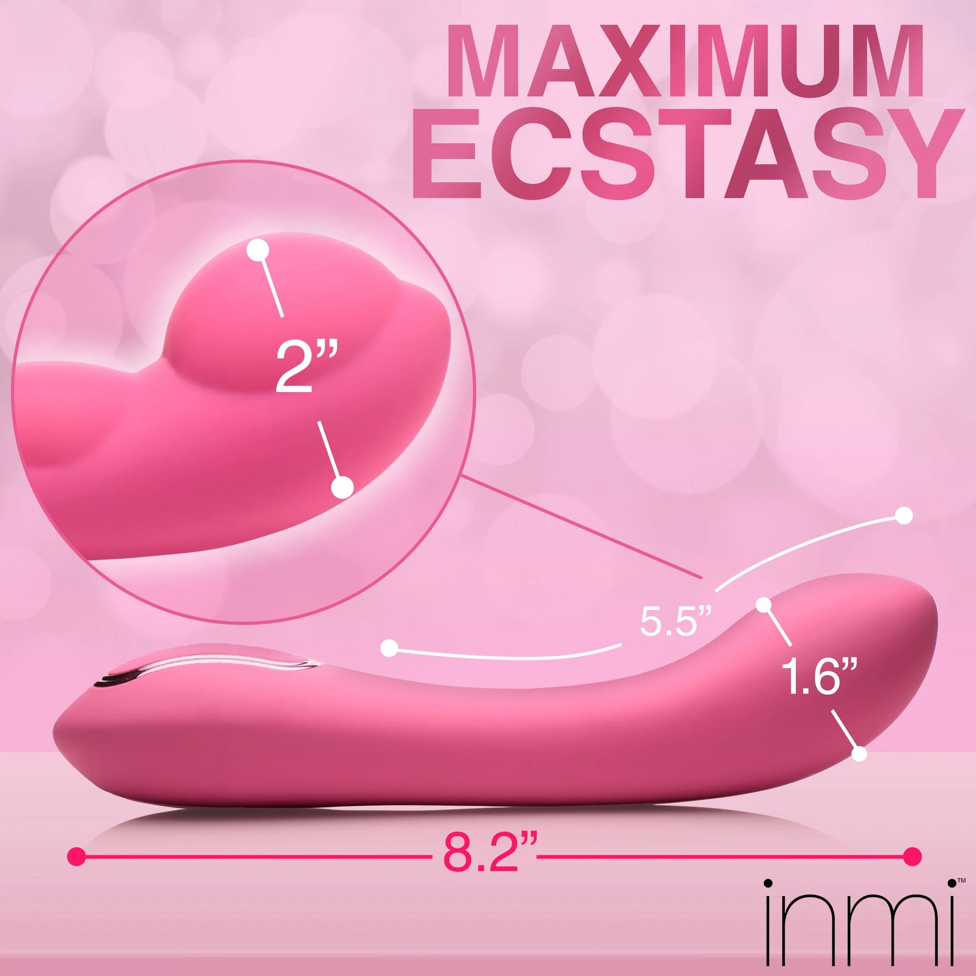 Extreme-G Inflating G-Spot Silicone Vibrator - Pink - Not Very Vanilla