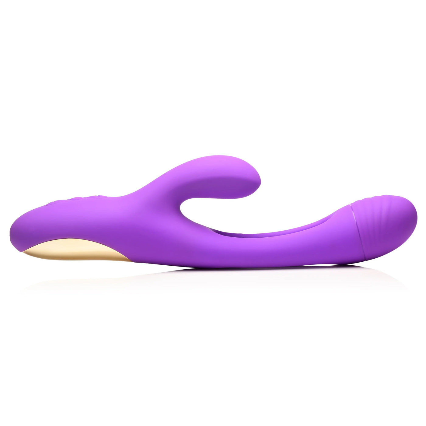 Tri-Flick Flicking Silicone Rabbit Vibrator - Purple - Not Very Vanilla