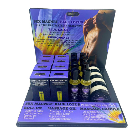 Blue Lotus Sex Magnet Pheromone Prepack Display - Not Very Vanilla