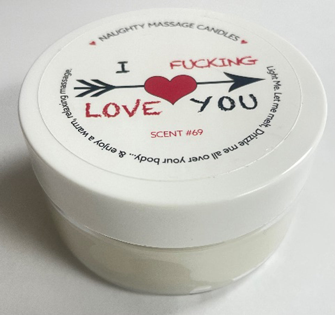 I F-Ing Love You Massage Candle - Madagascar Vanilla 1.7 Oz - Not Very Vanilla