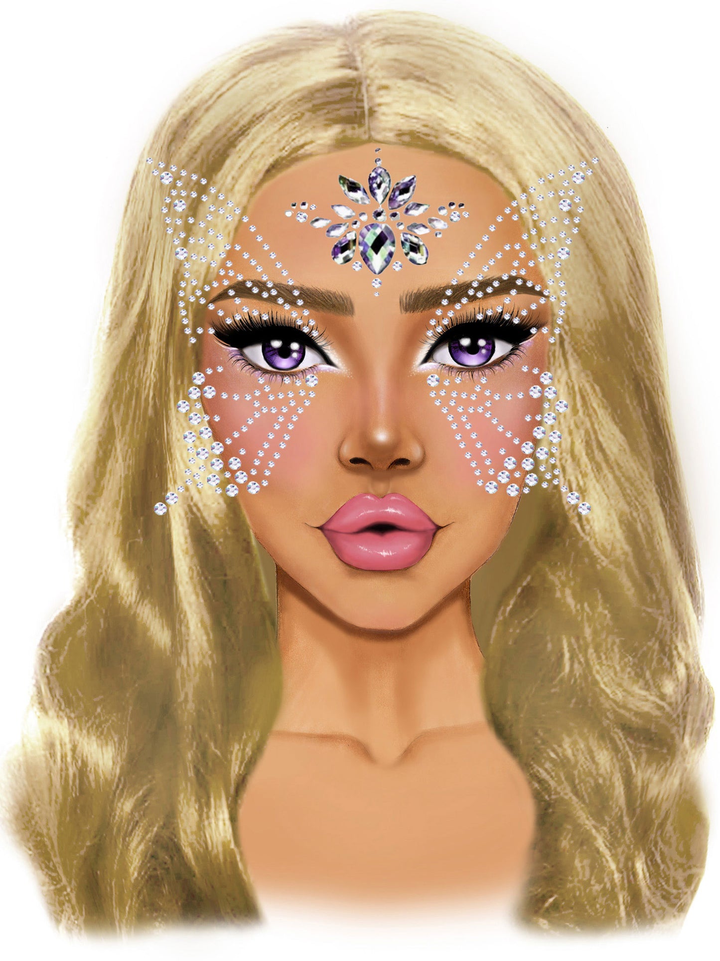 Fairy Adhesive Face Jewels Sticker - Not Very Vanilla