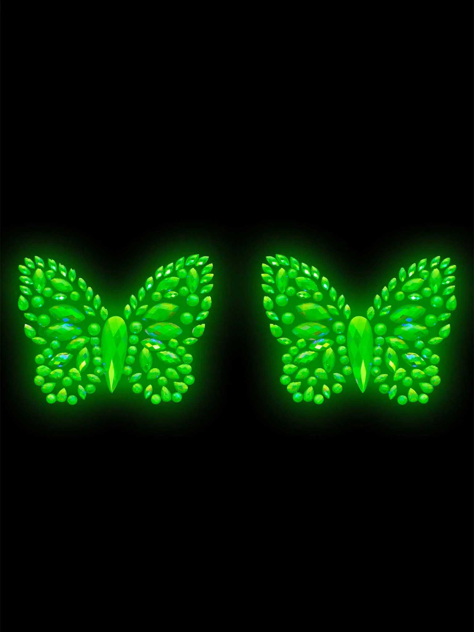 Chrysalis Sticker Nipple Pasties - Glow in the Dark - Not Very Vanilla