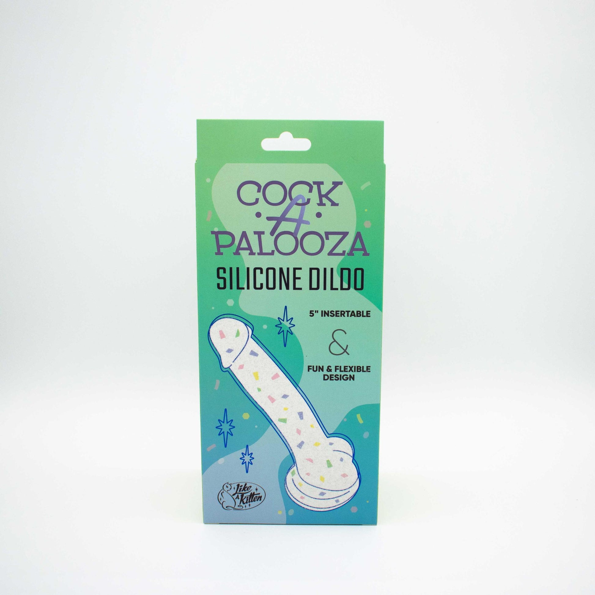 Cock-a-Palooza Confetti Silicone Suction Dildo - Not Very Vanilla