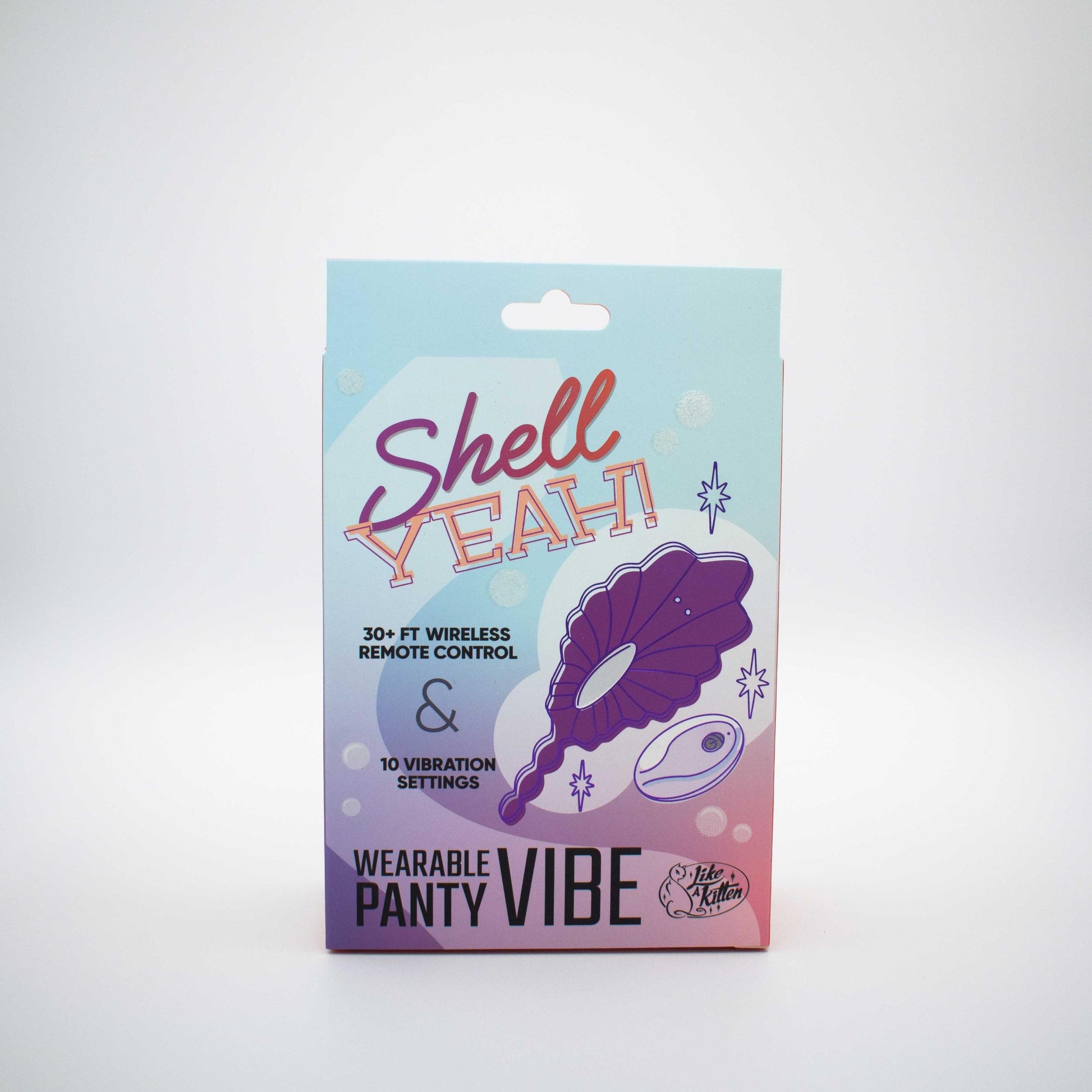 Shell Yeah! Remote Controlled Wearable Panty Vibrator - Purple - Not Very Vanilla