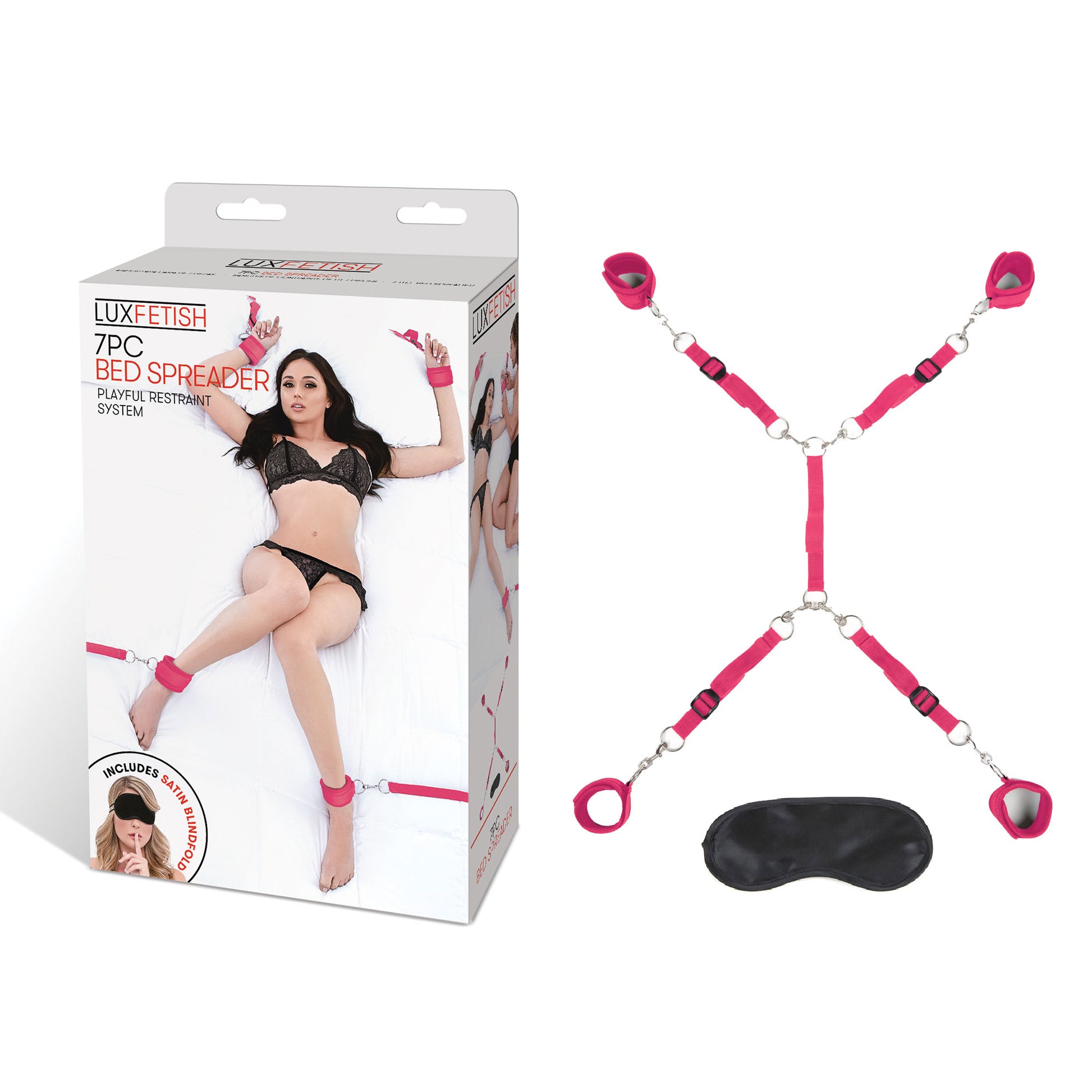 7 Pc Bed Spreader - Hot Pink - Not Very Vanilla