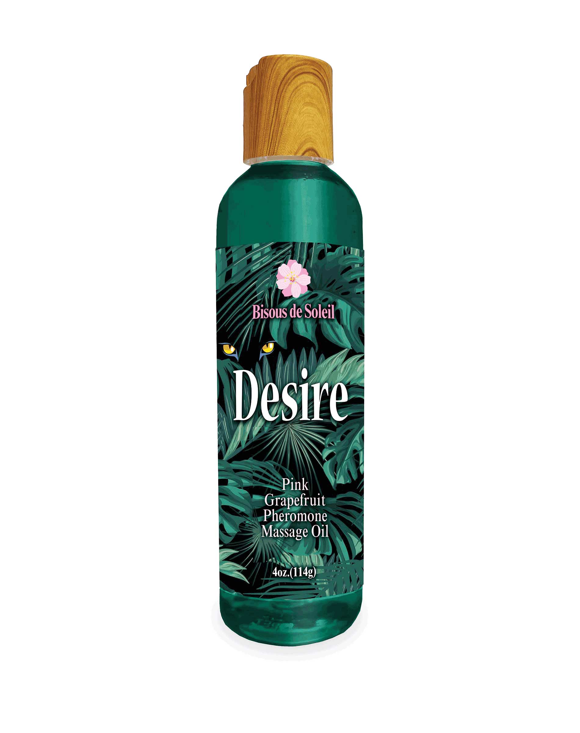 Desire Pheromone Massage Oil 4 Oz - Pink Grapefruit - Not Very Vanilla