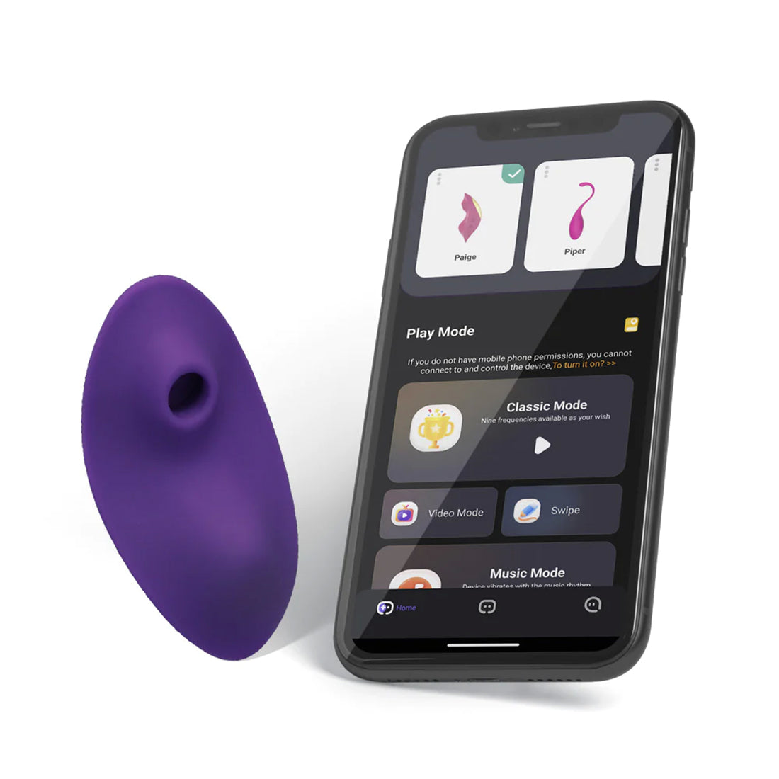 Link Paige - App Connected Dual Function Panty Vibe - Purple - Not Very Vanilla