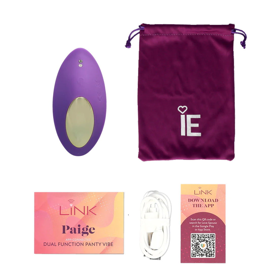 Link Paige - App Connected Dual Function Panty Vibe - Purple - Not Very Vanilla