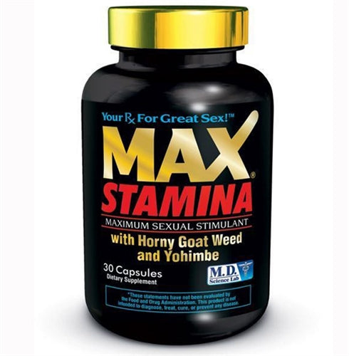 Max Stamina - 30 Count Bottle - Not Very Vanilla