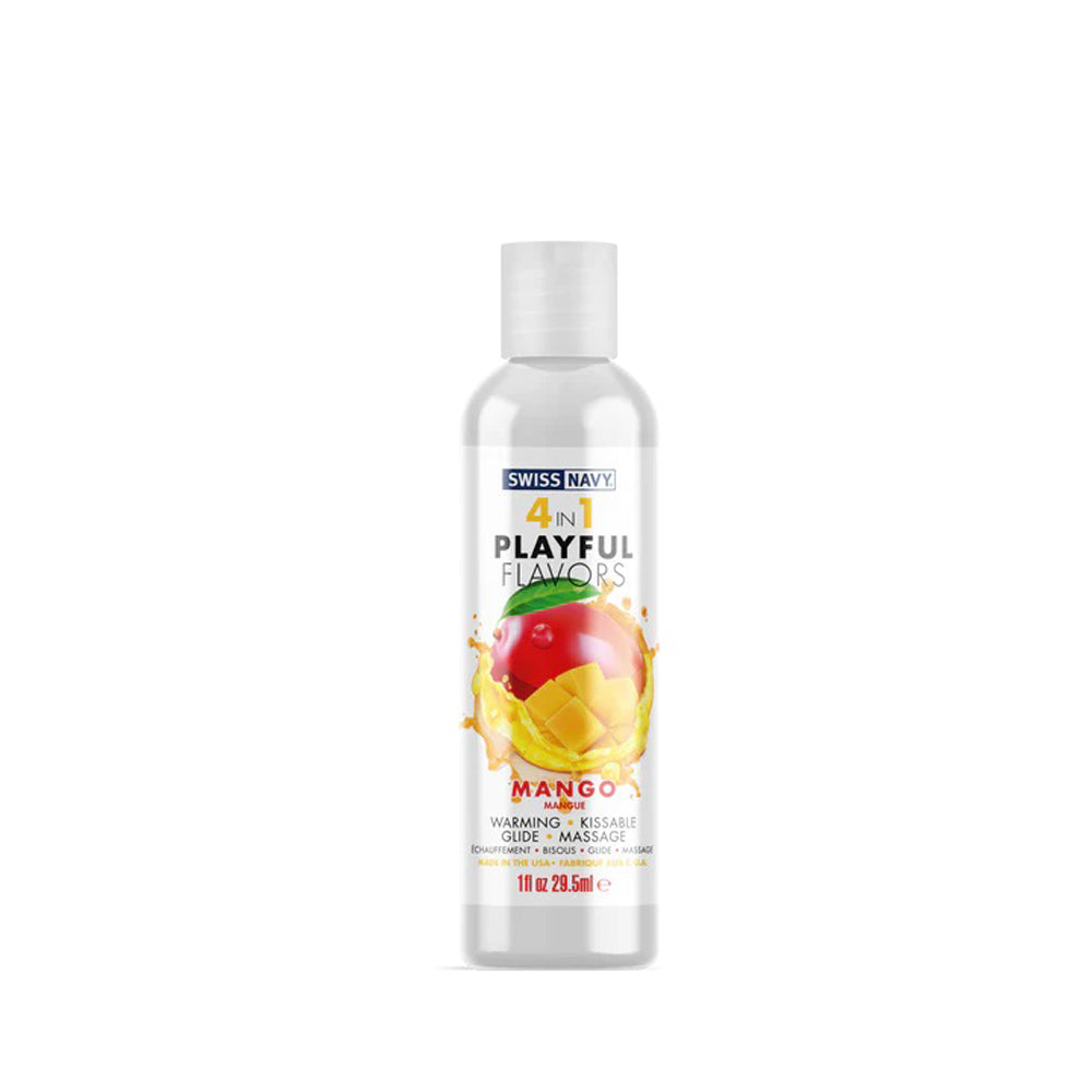 Swiss Navy 4-in-1 Playful Flavors - Mango 1 Oz - Not Very Vanilla