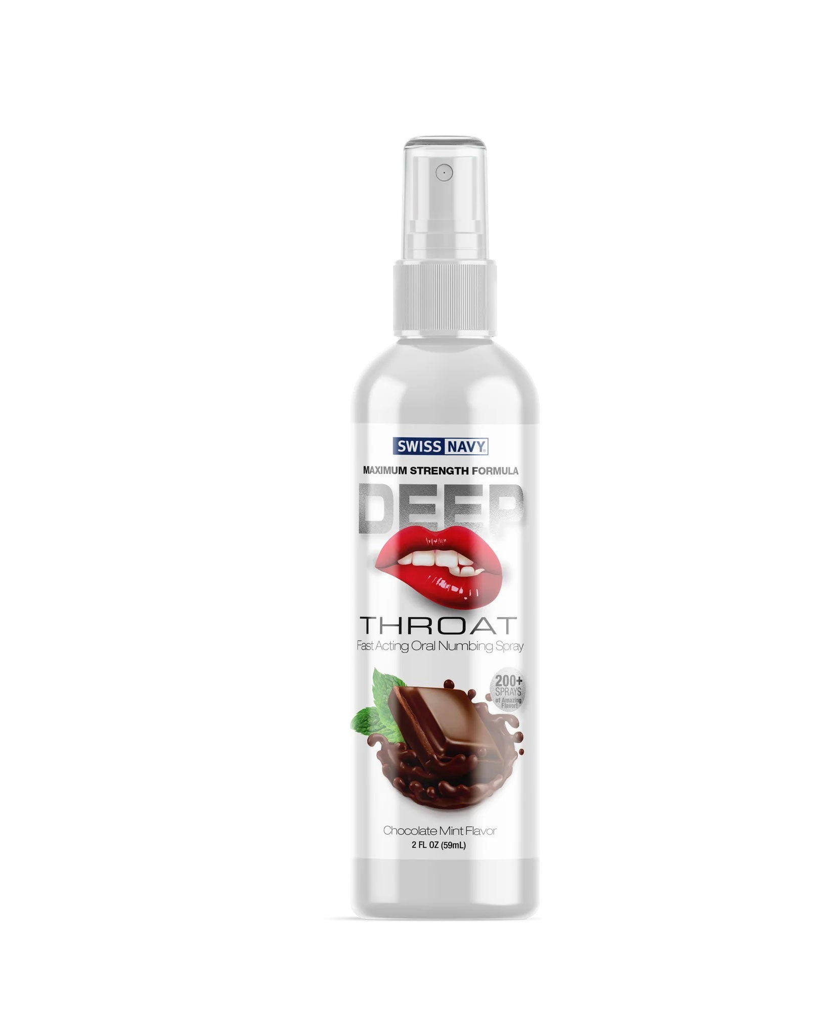 Swiss Navy Deep Throat Spray - Chocolate Mint - 2 Oz - Not Very Vanilla