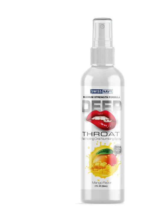 Swiss Navy Deep Throat Spray - Mango - 2 Oz - Not Very Vanilla