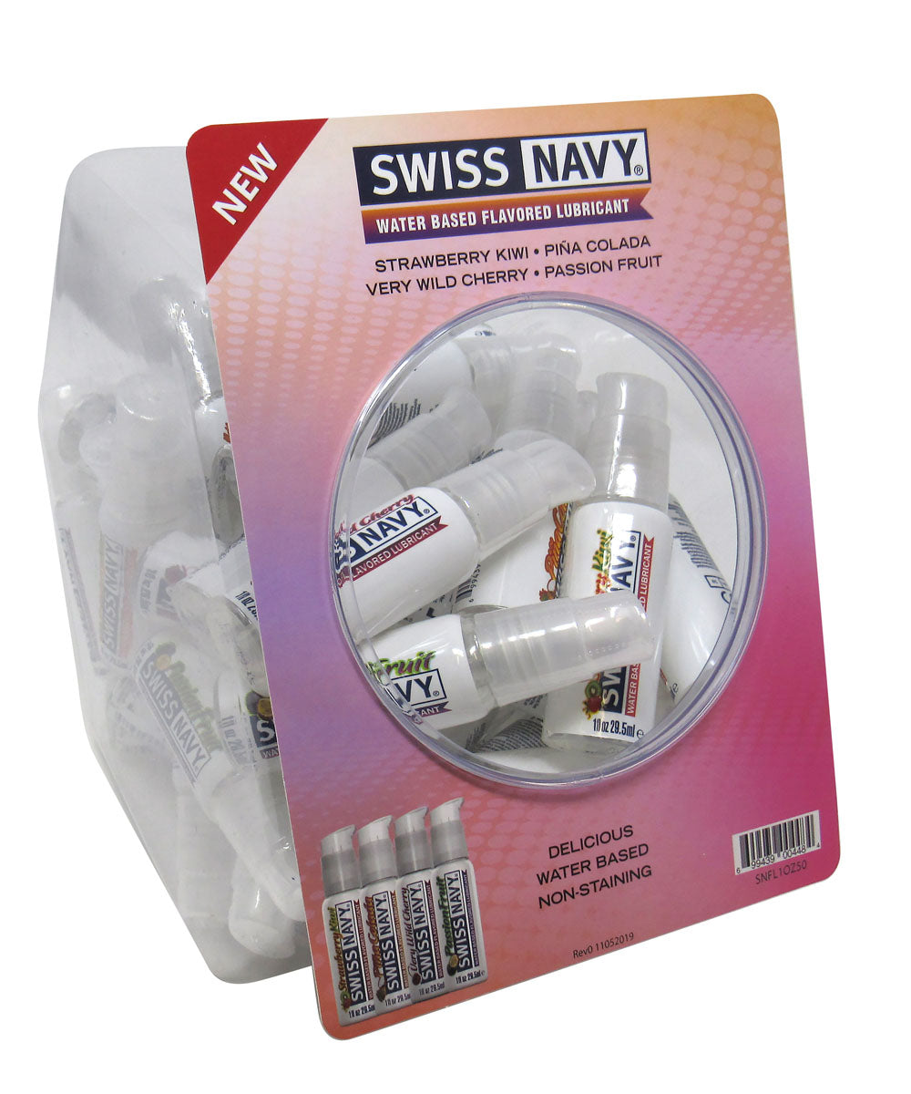 Swiss Navy 4 Flavored 1oz 50ct Fishbowl - Not Very Vanilla