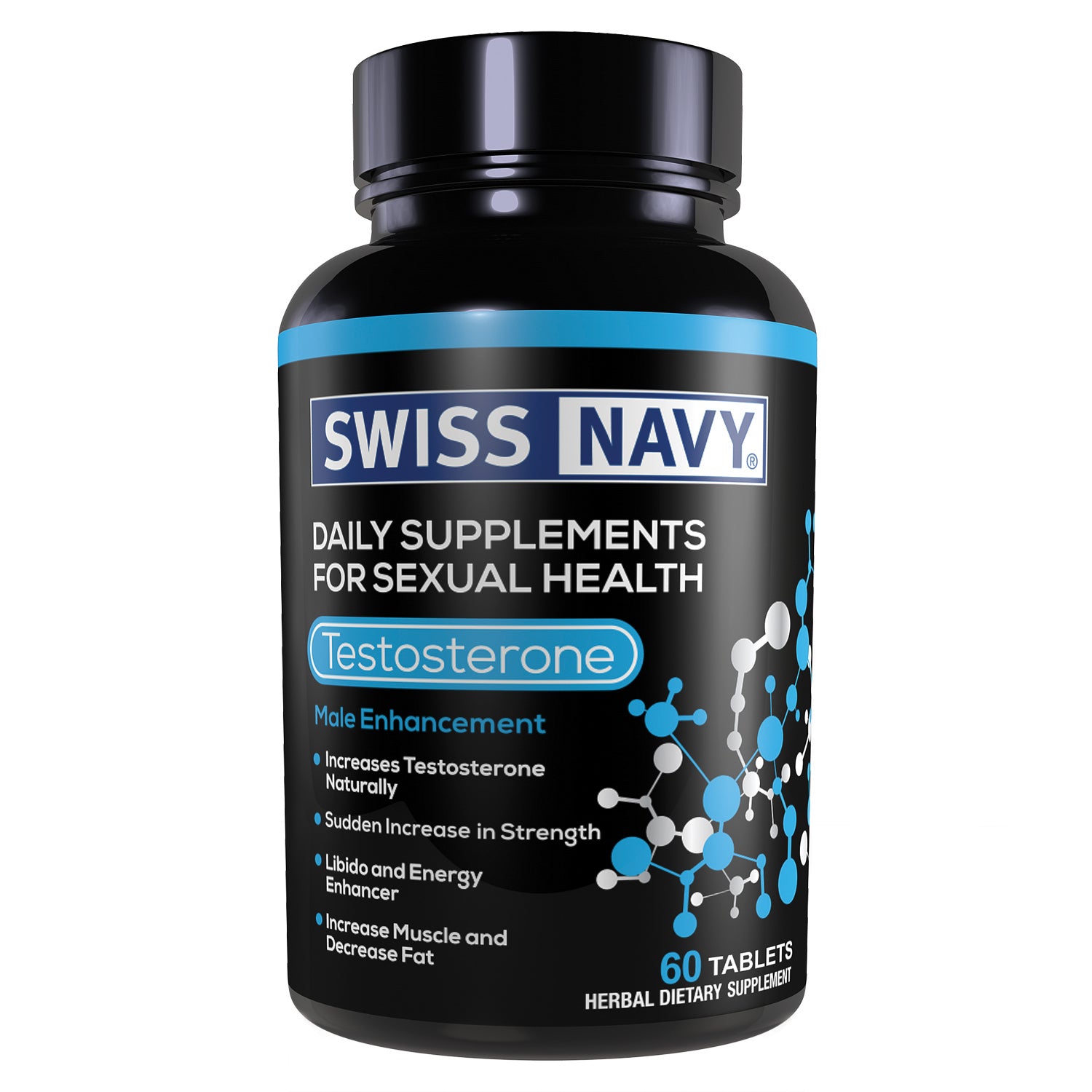 Swiss Navy Testosterone Male Enchancement - 60 Ct - Not Very Vanilla