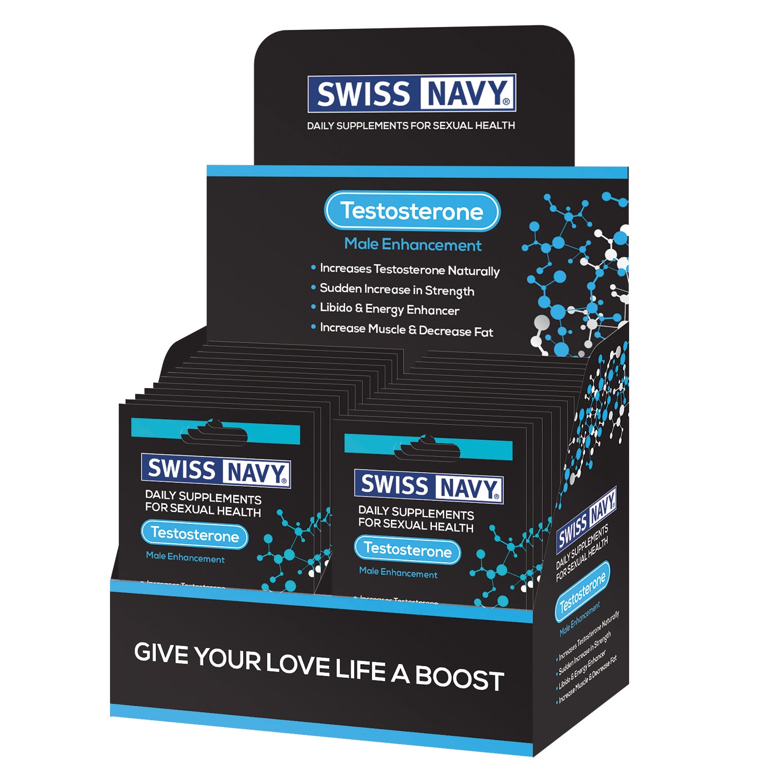 Swiss Navy Testosterone Male Enhancement 24 Ct Display - Not Very Vanilla