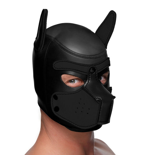 Spike Neoprene Puppy Hood - Black - Not Very Vanilla