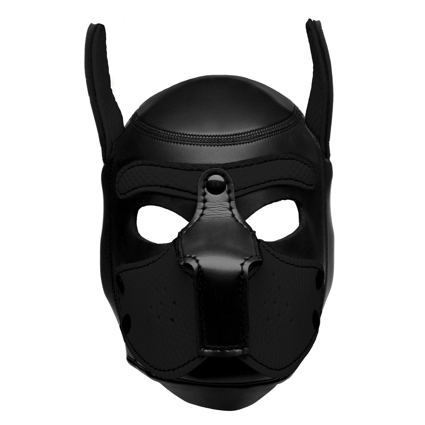 Spike Neoprene Puppy Hood - Black - Not Very Vanilla