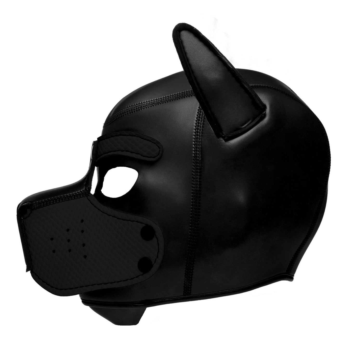 Spike Neoprene Puppy Hood - Black - Not Very Vanilla