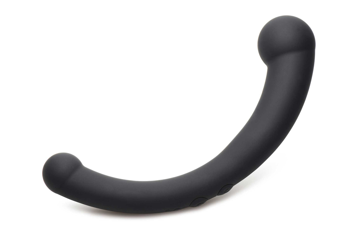 10x Vibra-Crescent Silicone Dual Ended Dildo - Black - Not Very Vanilla