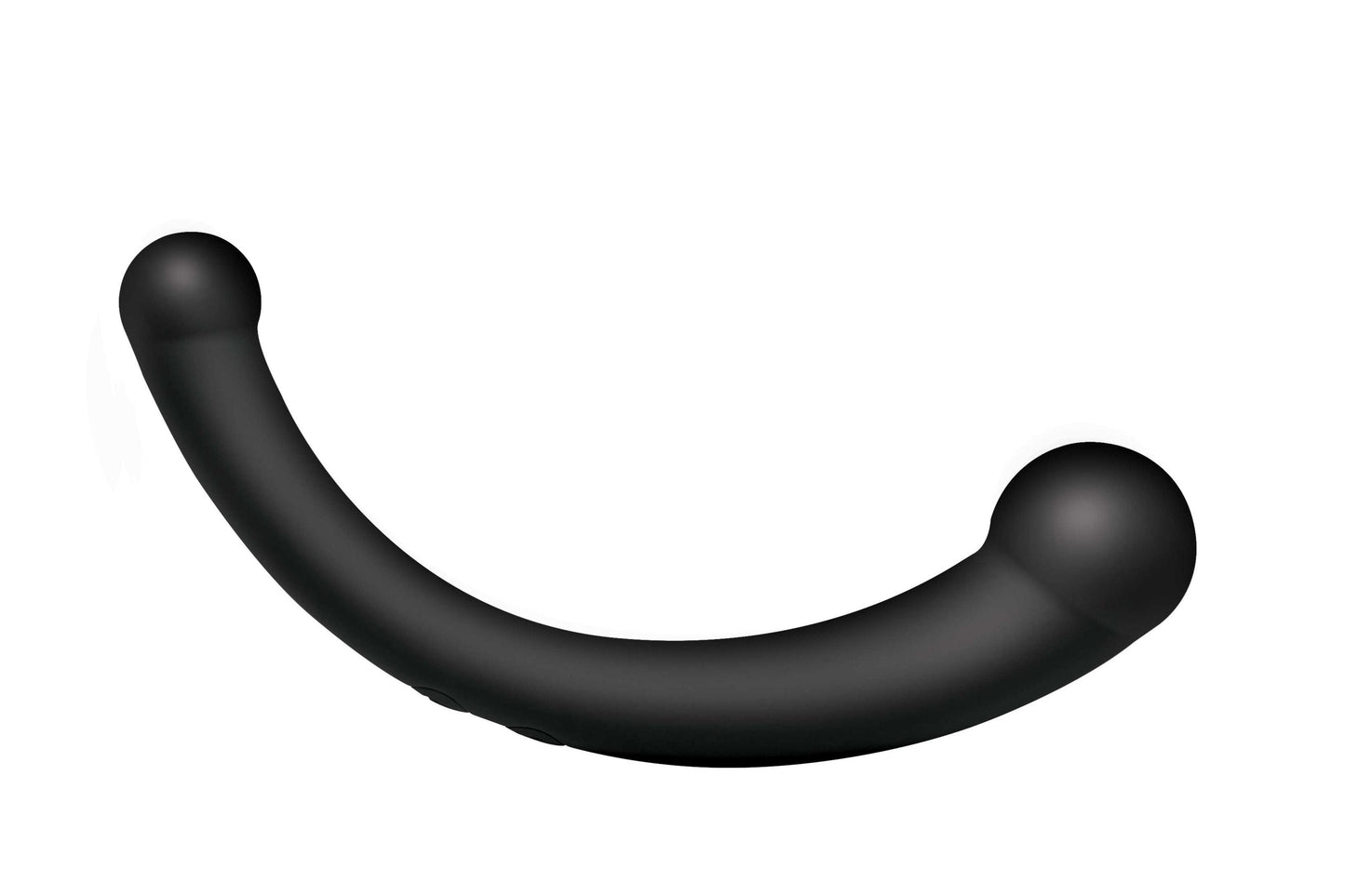 10x Vibra-Crescent Silicone Dual Ended Dildo - Black - Not Very Vanilla