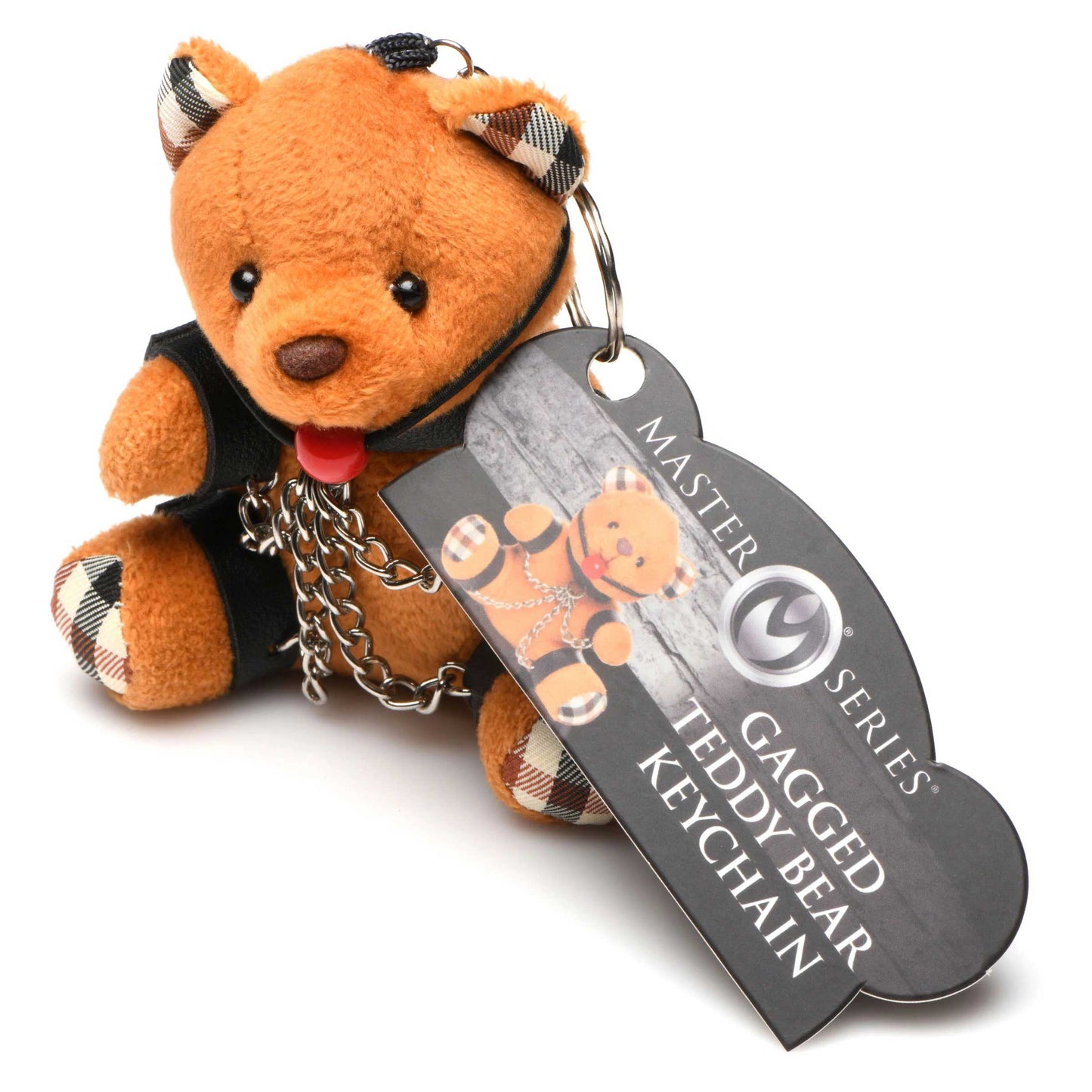 Gagged Teddy Bear Keychain - Not Very Vanilla