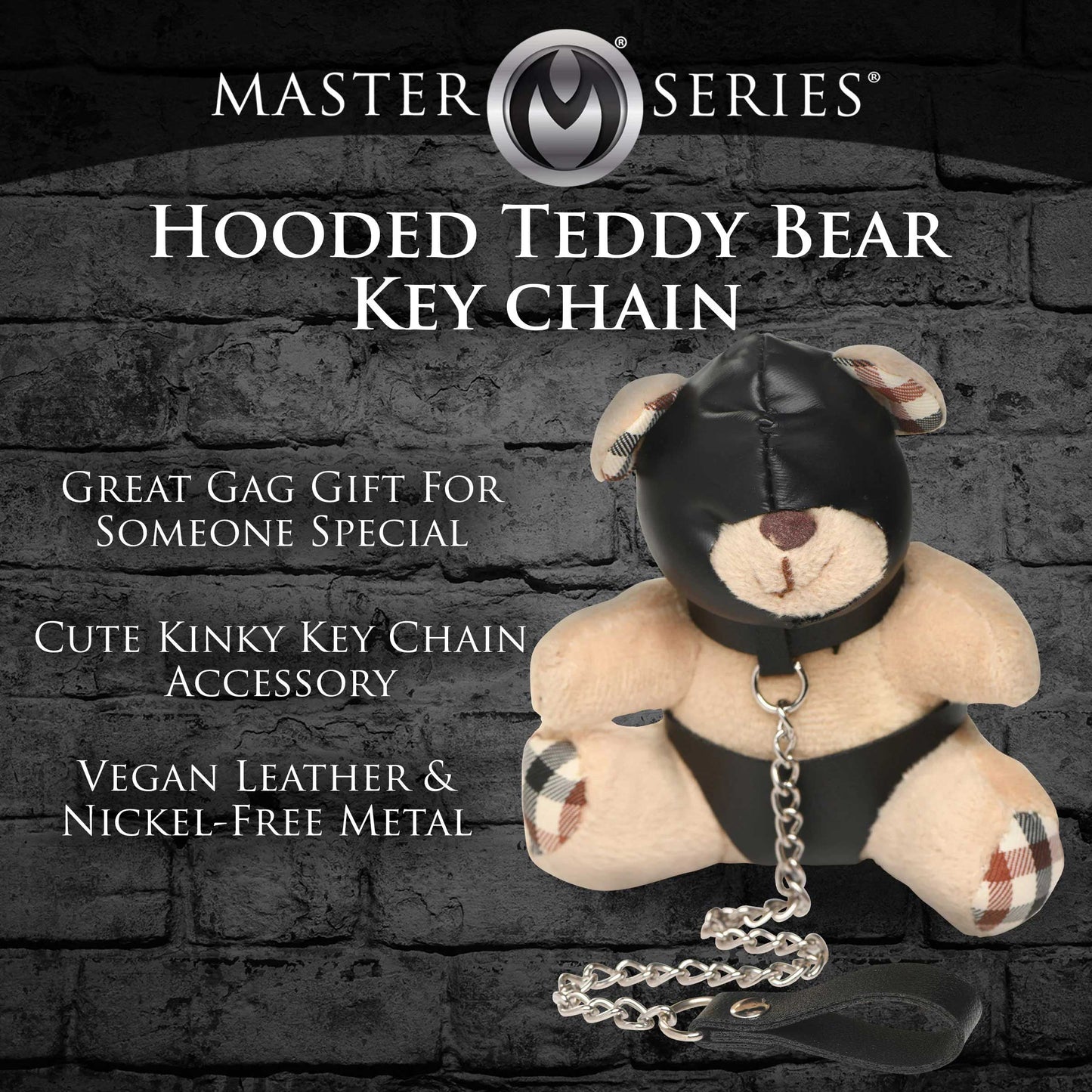 Hooded Teddy Bear Keychain - Not Very Vanilla