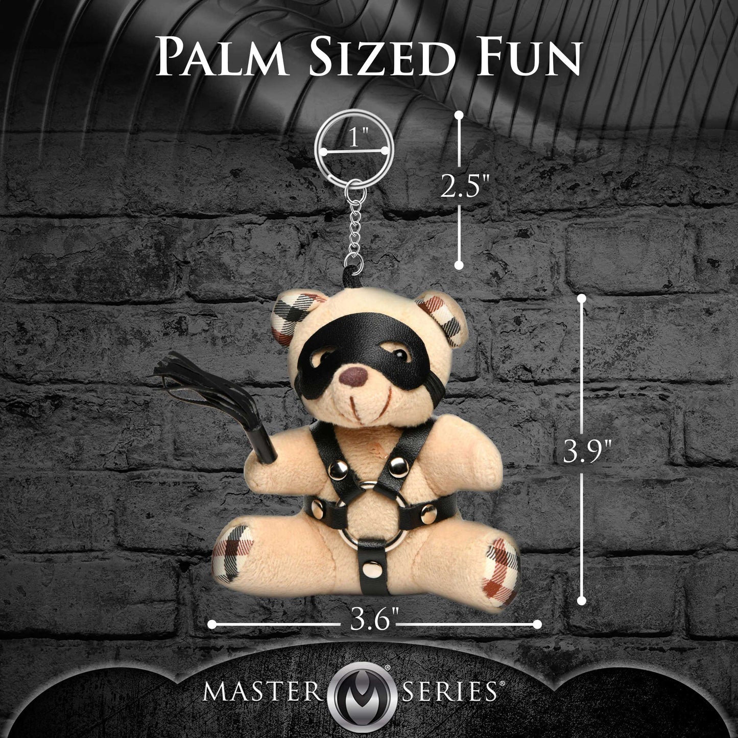 BDSM Teddy Bear Keychain - Not Very Vanilla