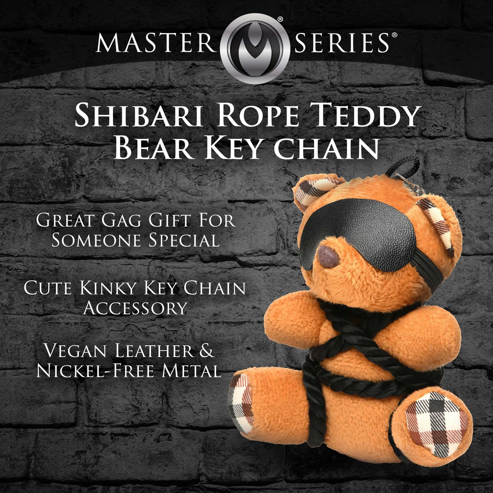 Rope Teddy Bear Keychain - Not Very Vanilla